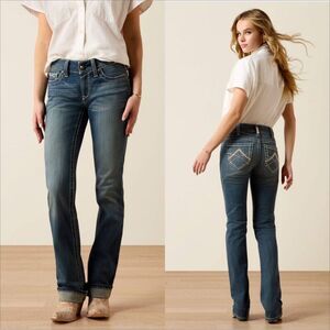 Ariat Womens REAL Straight Leg Jean Size 29 Western Rodeo Cowgirl